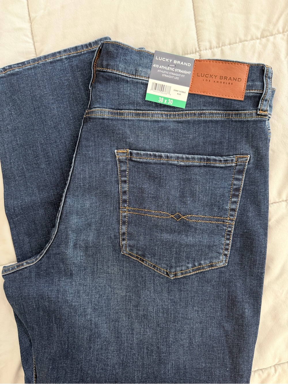 Lucky Brand Men’s 410 Athletic Straight Jeans - Indigo Blue
